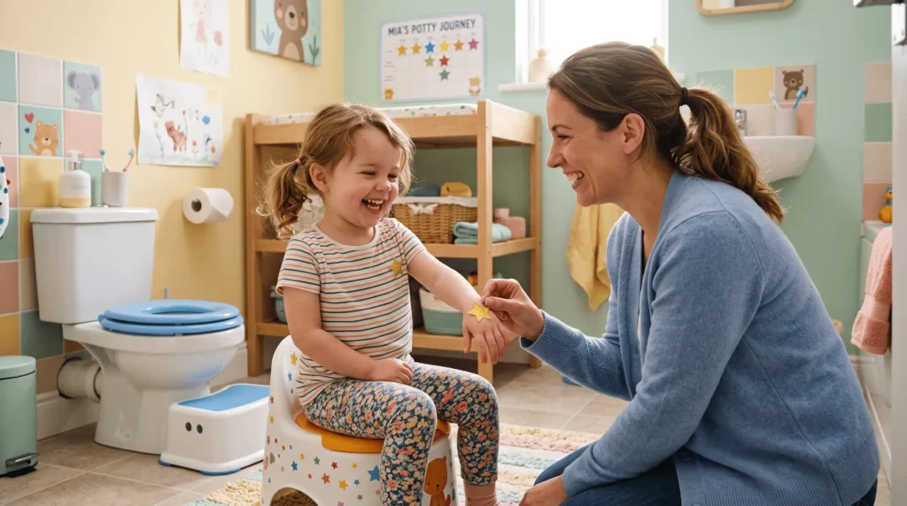 enfant valorisé routine toilette apprentissage propreté récompense bienveillante