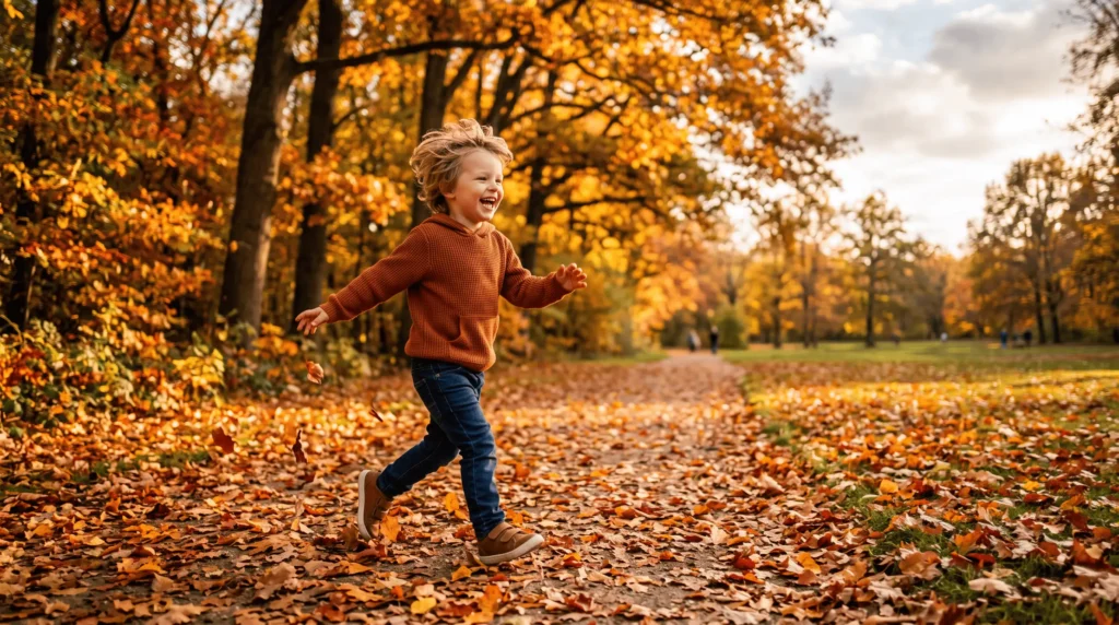 enfant en plein air et lumière naturelle pour stimuler les défenses immunitaires