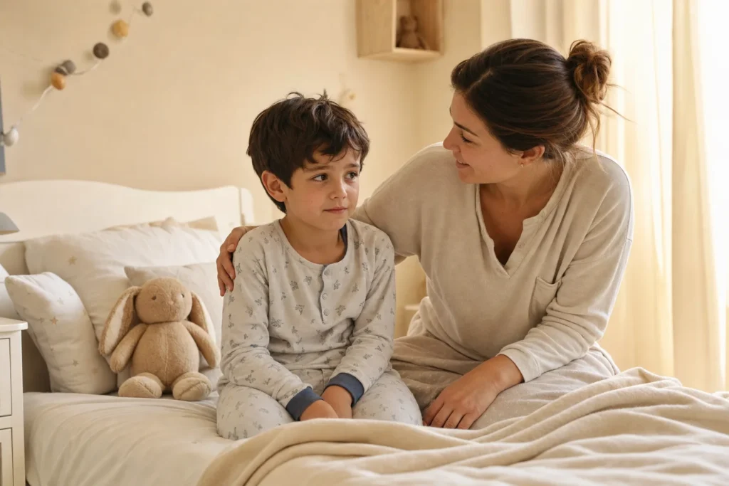 Énurésie nocturne chez l'enfant expliquée par une maman rassurante