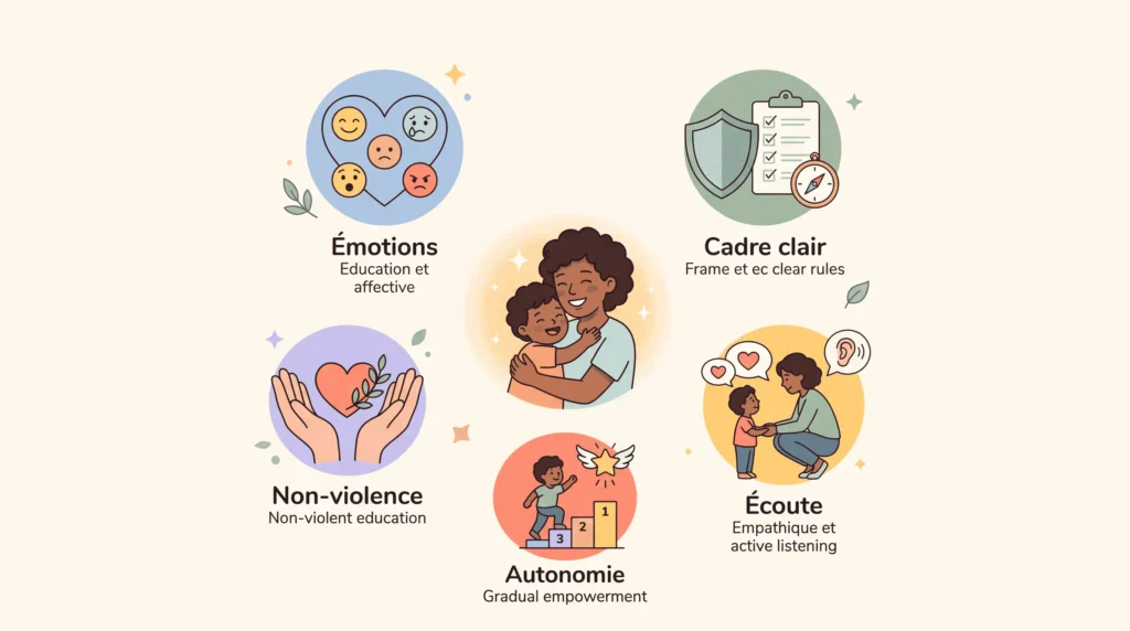 les 5 principes fondamentaux de la parentalité positive