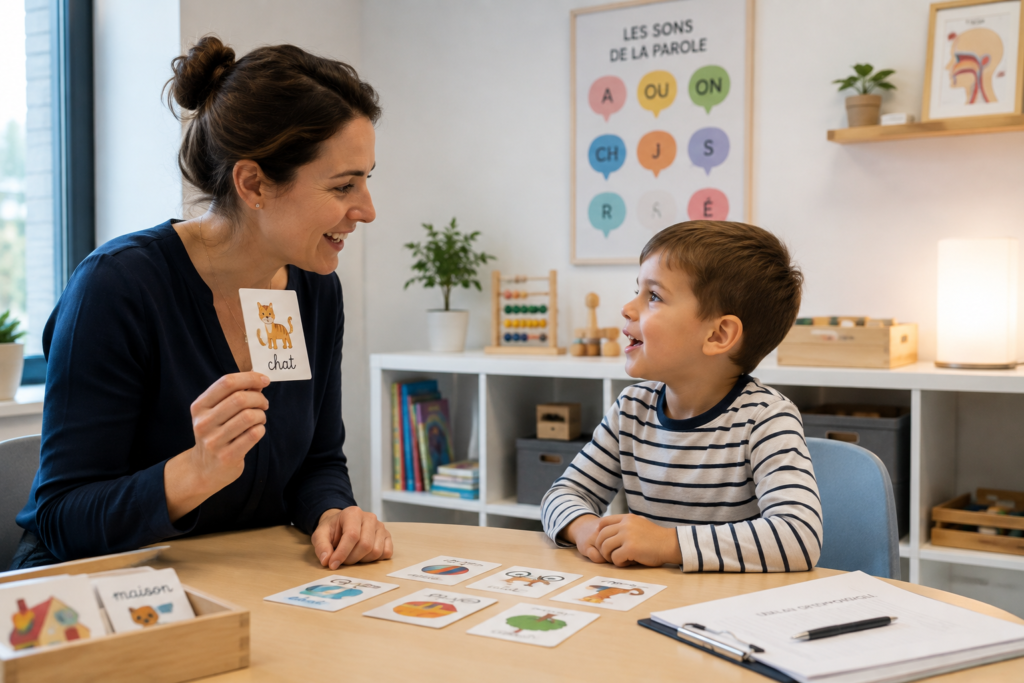 orthophoniste enfant retard de langage consultation bilan