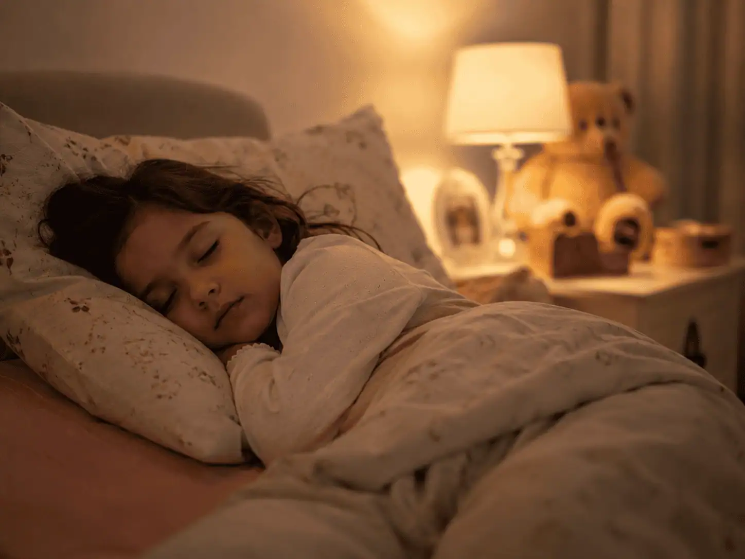 sommeil et santé enfant, enfant endormi dans son lit