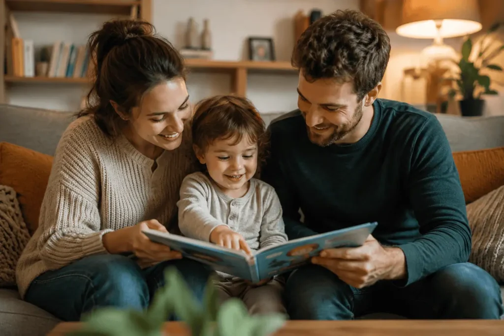stimulation langage enfant lecture parents interaction développement