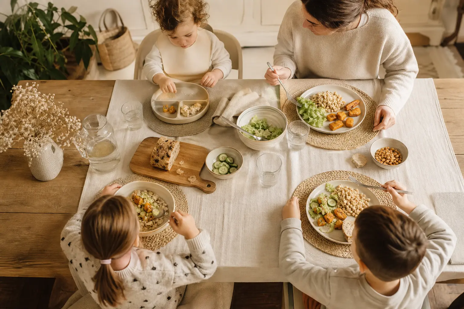assiette équilibrée pour une alimentation santé enfant selon l'âge