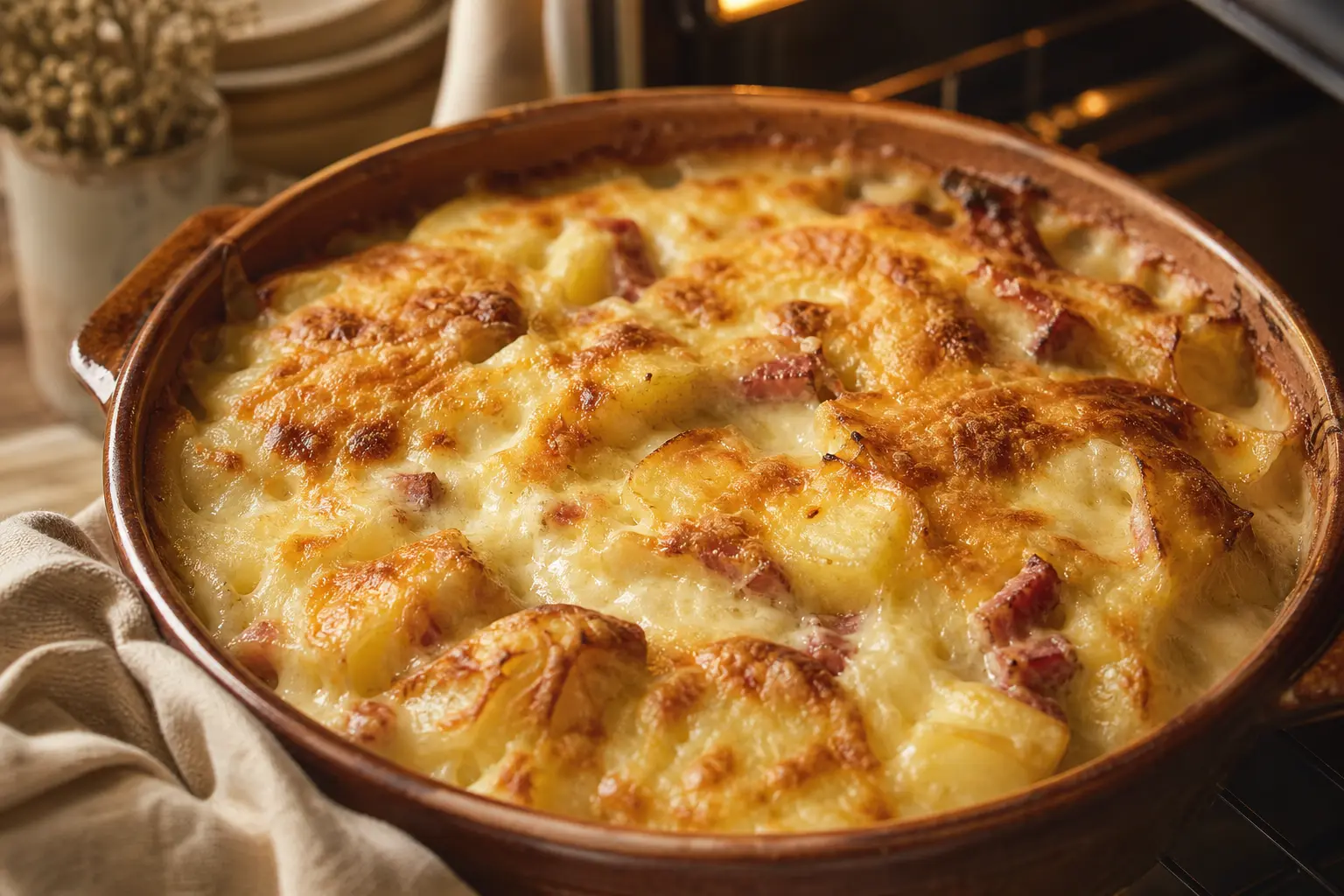 Tartiflette enceinte : le plat réconfortant de l'hiver tartiflette enceinte servie chaude et bien cuite