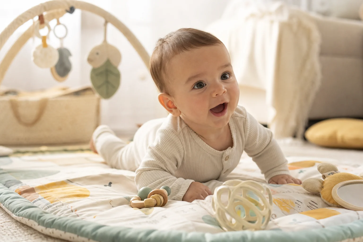 Motricité et préhension à 4-6 mois développement bébé mois par mois entre 4 et 6 mois motricité et préhension