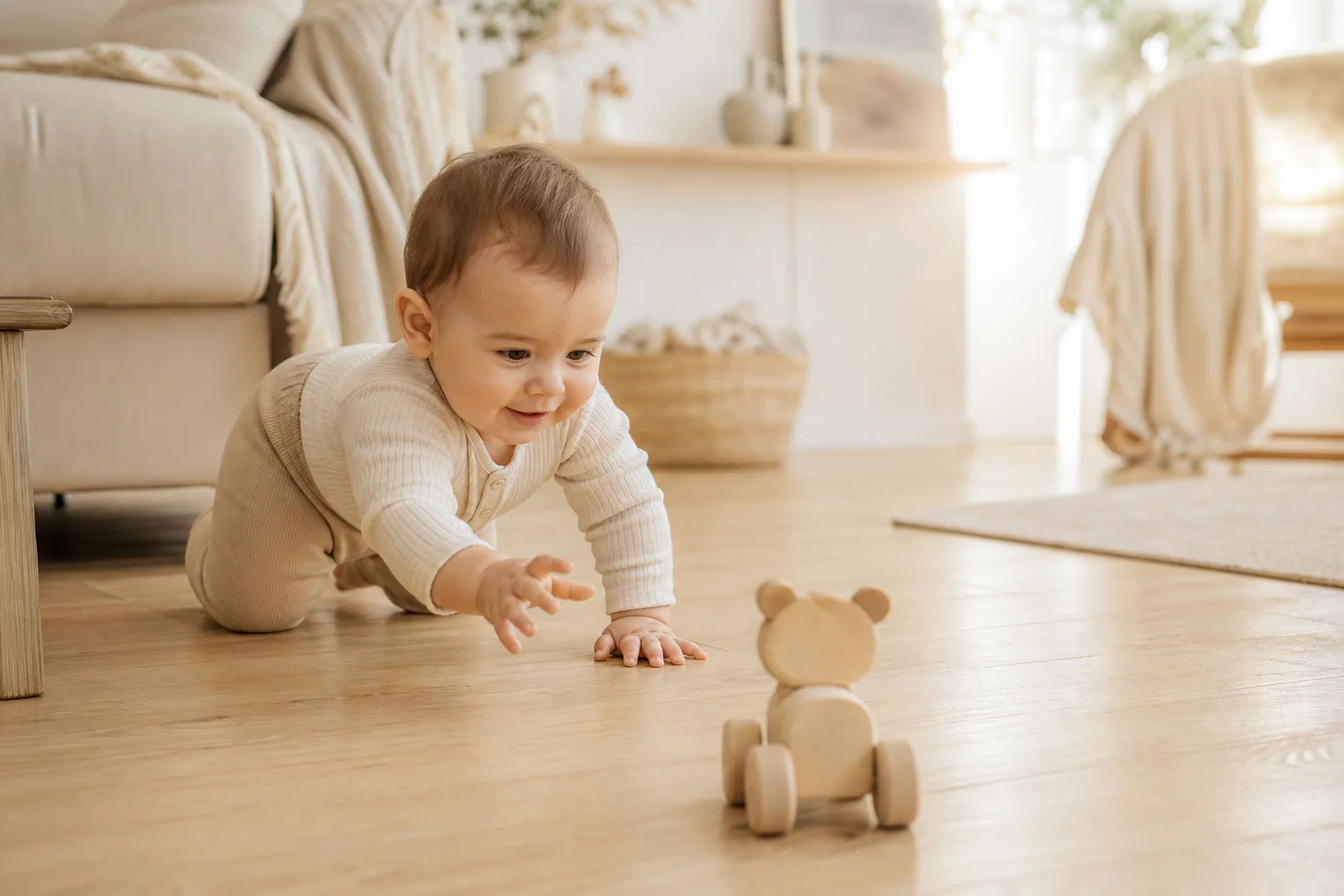 Exploration et babillage à 7-9 mois développement bébé mois par mois entre 7 et 9 mois quatre pattes et babillage