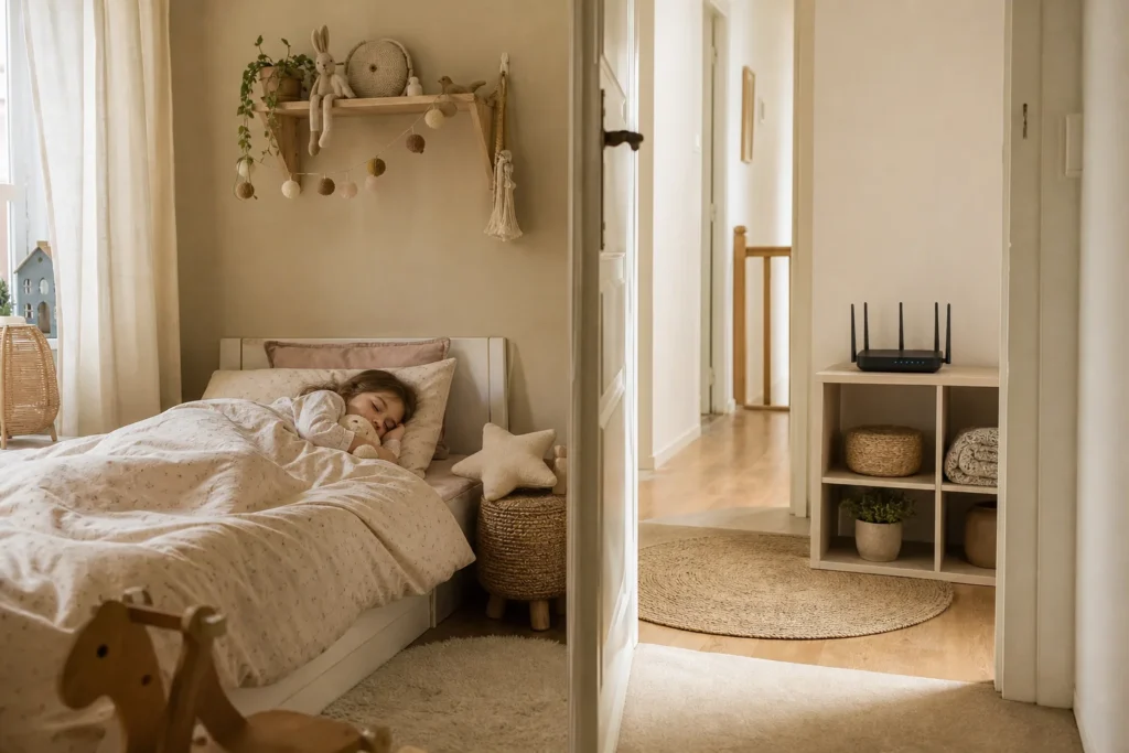 box internet dans la chambre danger pour le sommeil de l'enfant