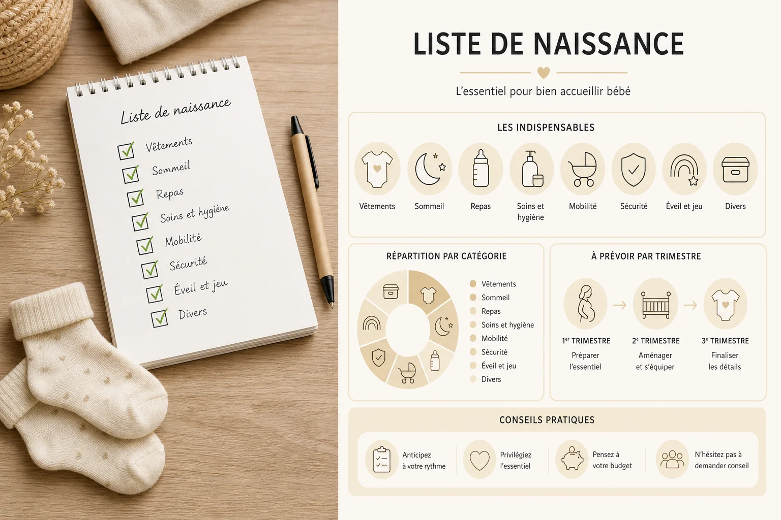 Checklist finale valise maternité pour maman et bébé