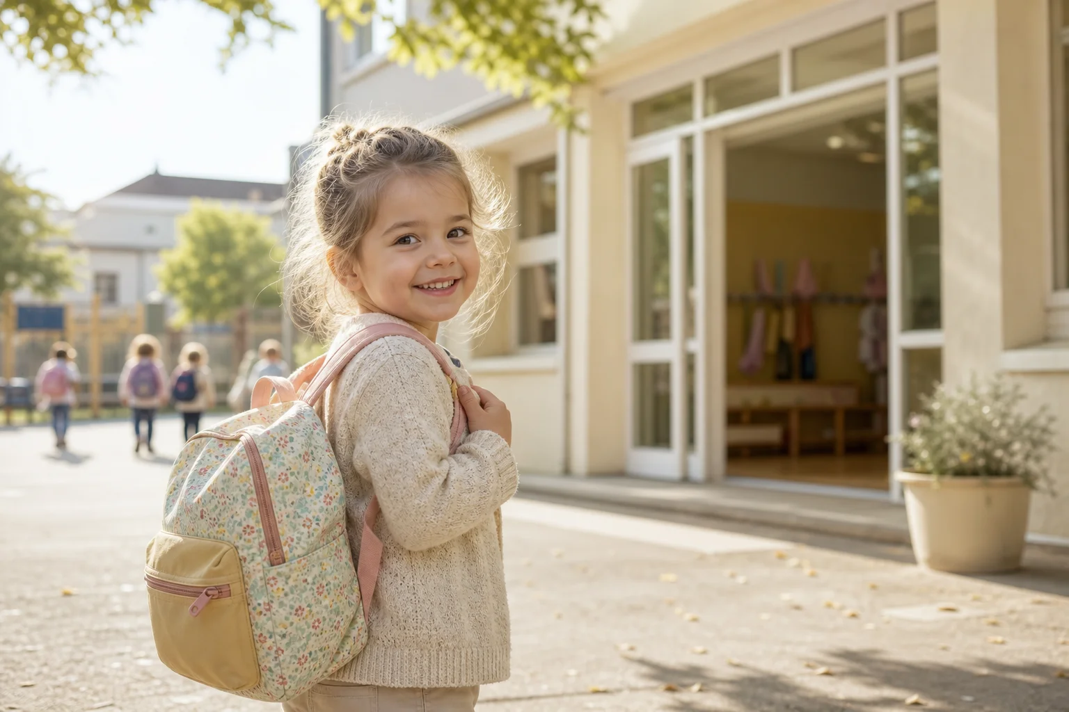 entrée école maternelle à 3 ans le jour de la rentrée