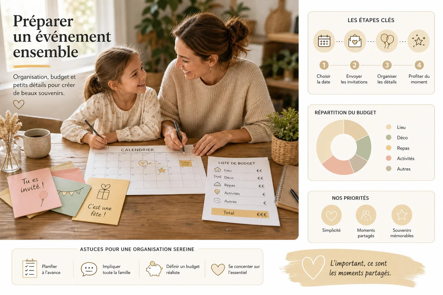 6 étapes pour organiser un anniversaire enfant sans stress Étapes pour organiser un anniversaire enfant étape par étape