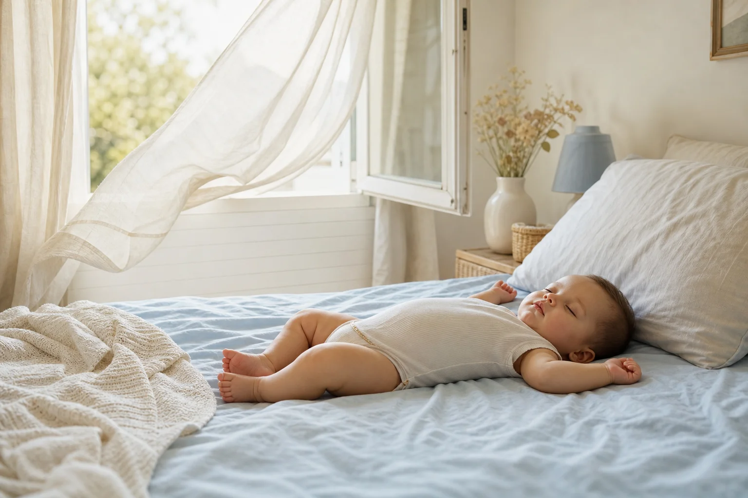 Habiller bébé la nuit en été et canicule Comment habiller bébé pour dormir en été et pendant la canicule